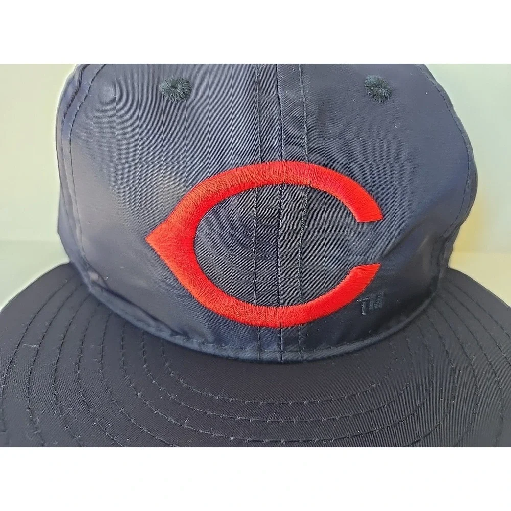 Ebbets Field‎ Flannels x '47 Cincinnati Reds Hat Satin  7 1/8 7.125 Fitted Vtg